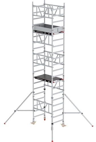 Altrex | Schnellbau-Fahrgerüst MiTOWER Standard | Fiber-Deck®-Plattform | LxB 1200 x 750 mm | Arbeitshöhe 6 m