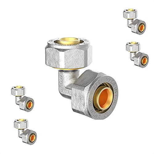 KIRCHHOFF | MSVR Rohr | 5er Set | Klemmringverschraubung 16 mm | Aluverbundrohr | für Heizung | Fußbodenheizung | DVGW zertifiziert | Trinkwasser geeignet | Made in Europe | 5 Stück