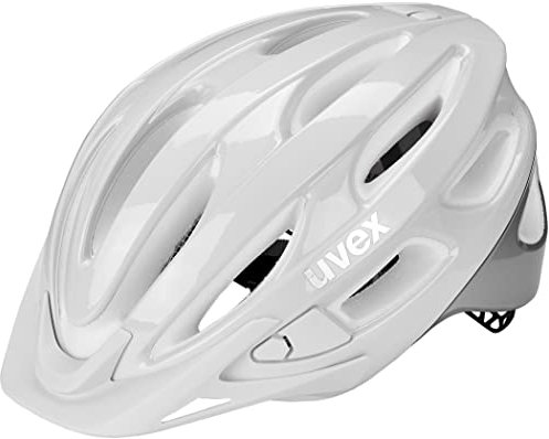 uvex Unisex – Erwachsene, True Fahrradhelm, White-Silver, 52-55 cm