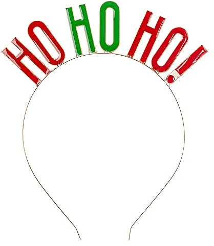DekoHaus Haarreif HO HO HO! Aus Metall 18 x 21 cm