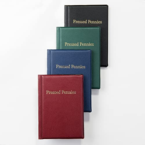 MC. Sammler Münzalbum Taschenalbum für 96 Stück Pressed Pennies - Sammelalbum für Elongated Coins, Quetschies, Presslinge, Souvenir Münzen - Schwarz