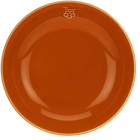 THUN, 4 Posti Tavola in Porcellana, Set di Piatti Fondi e Piatti Piani con Decorazione Floreale Ispirata ai Prati dell'Alto Adige, Linea Happy Country, Piatto Piano 27.5 cm; Piatto Fondo 20.5 cm