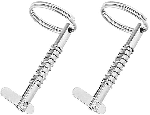 2 pezzi Perno a sgancio rapido, inossidabile 316 da 5mm perni a molla marini in acciaio inossidabile perni a linguetta per barche, utilizzati per le cerniere del ponte superiore della nave