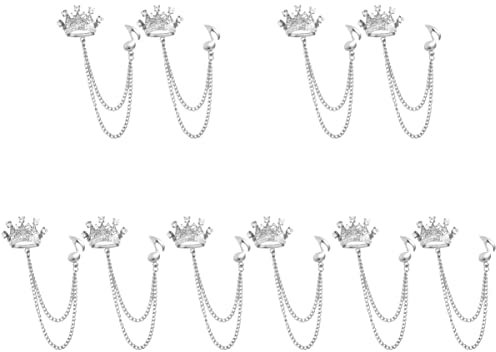 GALPADA 10stücke Krone Musical Note Brosche Mit Fransen Kette Stylische Anstecknadel Für Anzüge Und Mäntel Modeaccessoires