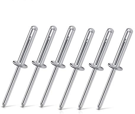 Schrauben, Muttern, Verbindungselemente, Nieten, Nieten, 50 Stück, 100 Stück, Blindniete, Aluminiumlegierung, weiches Material, Holz, Kunststoff, 4,0/13,6, 14,5, 18,8, 21, 24,5, robust und langlebig (