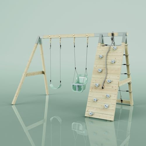 PolarPlay Klettergerüst Kuckuck aus Holz in Grün