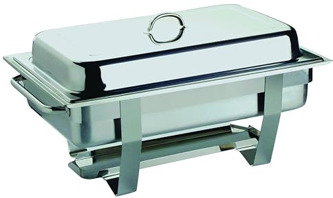 Economy Chafing Dish Set – Twin Pack 1/1 Stainless Steel Buffet Warmers with Lids & Stands – Catering & Event Food Warmer
