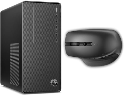 HP Desktop PC | WatsonI 1C23 | Intel i3-13100 (Raptor Lake) 3.40GHz 4 CORES | RAM 8GB DDR4 3200 NECC | SSD 512GB 2280 PCIe NVMe Val M.2 | UMA | Dark Black 935 Creator Maus, Schwarz
