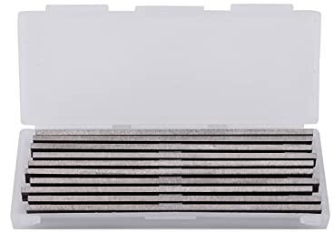 Kznifmk 10Pcs Reversible Cuchillas De Cepillado De Acero De Alta Velocidad 82Mm X 5.5Mm Para Cortar Duras Blandas Tablero De Madera Contrachapada Herramienta Eléctrica