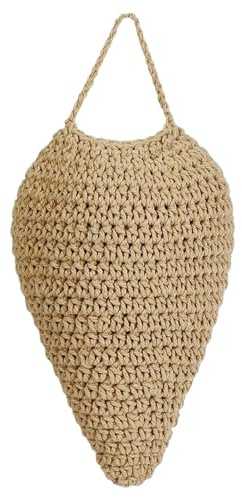 Esche artificiali a di vespe intrecciate all'uncinetto, di vespe falso, decorazione per calabroni sospesi, come decorazione da appendere per respingere i calabroni in giardino (36 x 20 cm)