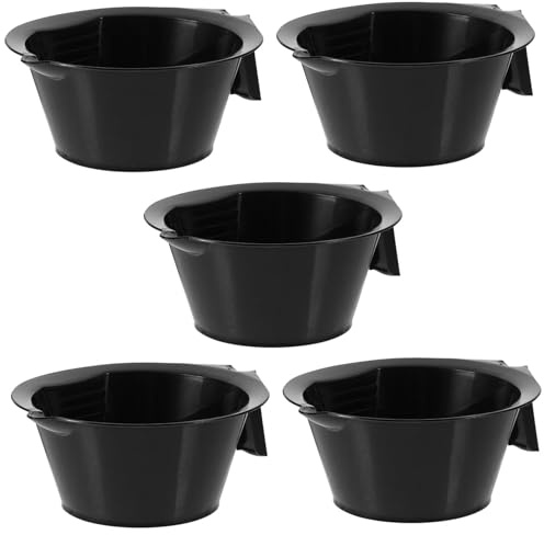 ELAYARD 5 pièces Bol de Coloration Cheveux Bol Mélangeur pour Salon et Usage Domestique Outil Pratique pour Teinture Capillaire et Mélange de Colorations Chatain