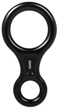 QUXVUIS Escalada Descendente Cuesta Abajo Rappel de Rescate Ocho Anillo Cuerda de Seguridad portátil Aparejo Protector Accesorio