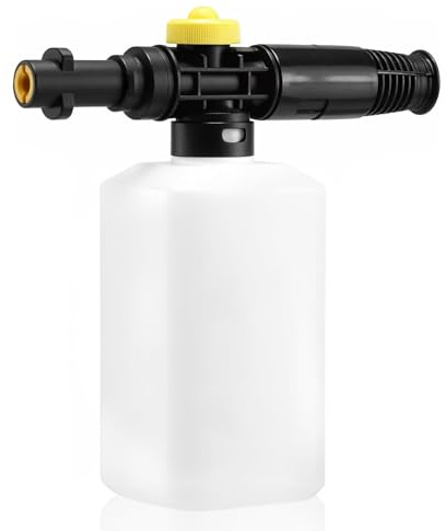Xynovia Lance à Mousse 750ML - Canon à Mousse Réglable avec Buse de Pulvérisation pour Karcher K2 à K7, Pistolet Haute Pression pour Lavage Auto & Moto, Compatible avec la Plupart des Nettoyeurs