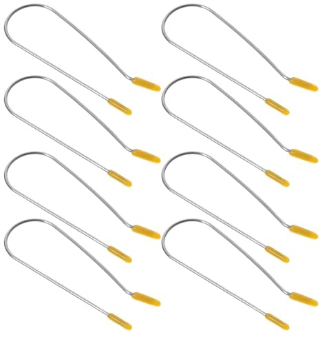 Mipcase Lot de 20 Pinces à Bigoudis Spiralées en Acier Inoxydable 304 Jaune, Clips de U pour Maintien Sécurisé des Cheveux, pour Coiffure DIY et Hôtel