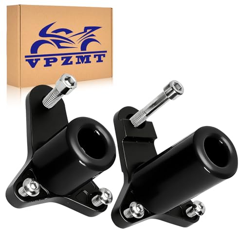 VPZMT CNC Aluminum Frame Sliders Crash Protector for Suzuki GSXR600/GSXR750 GSX-R600/GSX-R750 2011-2025 Models, Black