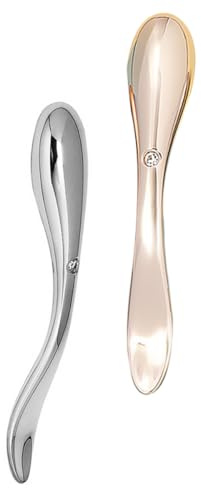 Mikikit Augenmassagegerät zur Durchblutung und Linderung von Augenmüdigkeit aus Zinklegierung Kompakt und Tragbar 2 Stück für Damen und Mädchen im Alltag