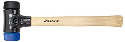 Wiha Martillo de cara blanda Safety blando/dureza media con mango de madera Hickory, cabezal redondo 60, 400 mm (26652)