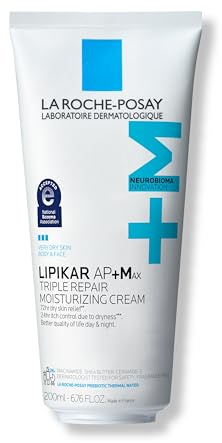 La Roche-Posay Lipikar AP+MAX Triple Repair Moisturizing Body Cream | Face & Body Lotion for Dry Skin with Shea Butter & Niacinamide | Gentle Moisturizer for Very Dry, Rough & Sensitive Skin, 200ml