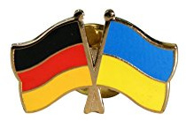 Flaggenfritze Freundschaftspin Deutschland T-Z, 22 mm, Flaggen Pin vergoldet aus Hartemaille, Länder Anstecker zum Sammeln und Tragen