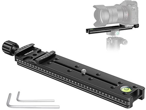 Neewer® 200 mm Professional Schiene Kamera Slide Metall Quick Release Clamp für Kamera mit Arca Swiss Kompatibel