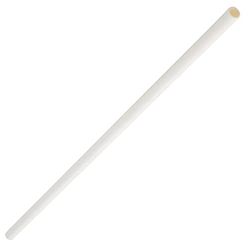 Paper Bottle Straws White 10.5inch-Pack of 250
