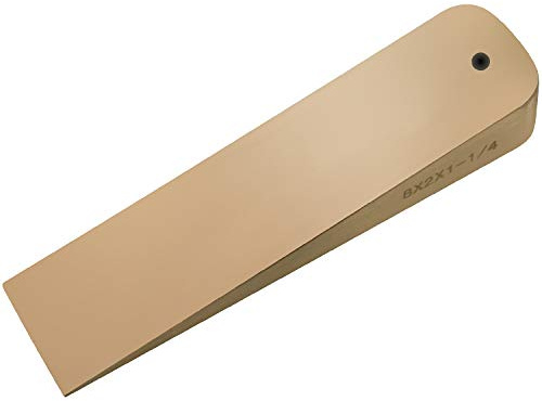 CS Unitec | Non-Sparking Aluminum Bronze Flange Wedge with Lanyard Hole | Metal Pipefitting Welding Tool | 1/2 in x 3/4 in x 4 in (Pack of 1)