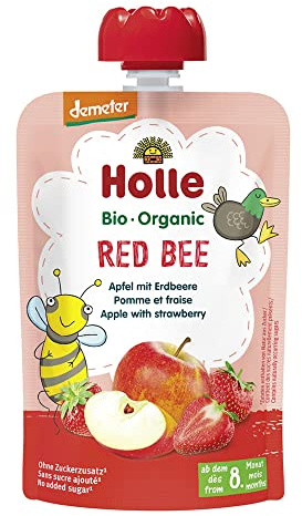 Borsa ape rossa mela e fragola 8m+ 100 g (Fragola - Mela)