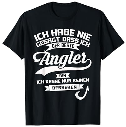 Herren Lustiges Angel Fischer Geschenk - Der Beste Angler Spruch T-Shirt
