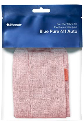 BLUEAIR Blue Pure 411 Auto Light Pink Pre-filter, Washable Fabric Traps Pollen, Pet Hair & Dust, Archipelago Sand