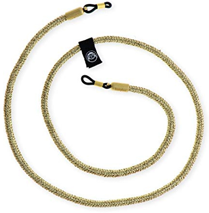 hangloo® - Brillenband Lurex Edition | Gold Silber | In Deutschland produziert
