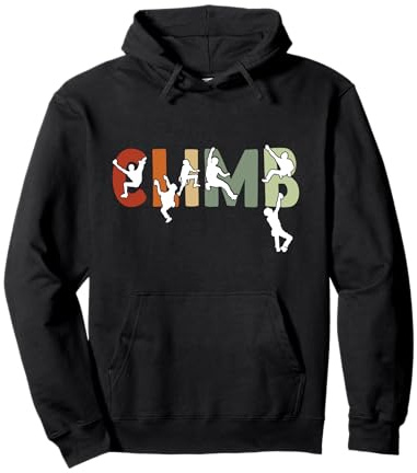 Vintage Climbing Alpinisme Bouldering Grimpeur Escalade Sweat à Capuche