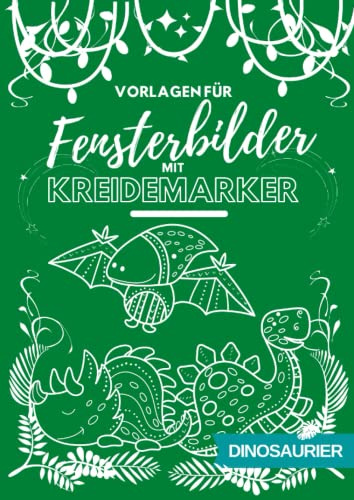 Vorlagen für Fensterbilder mit Kreidemarker: Dinosaurier, Dinos, Urzeit, Steinzeit, Jura, T-Rex
