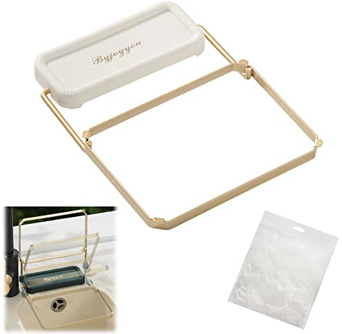 Tanant 2022 New Four Corner Sink Filter Net with 100 pcs Disposable Mesh Sink Strainer Bags, Kitchen Leftovers Sink Drain Basket, Mesh sink strainer bags, Kitchen Waste Leftover,Sink Strainer Bag