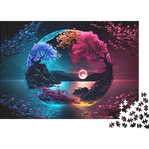 Puzzle Yin- Und Yang-Ebenen, 1000 Teile, Puzzle Für Erwachsene, Holzpuzzle, Geeignet Für Erwachsene Und Kinder Über 12 Jahre, Tolles Geschenk Für Erwachsene, 75X50CM