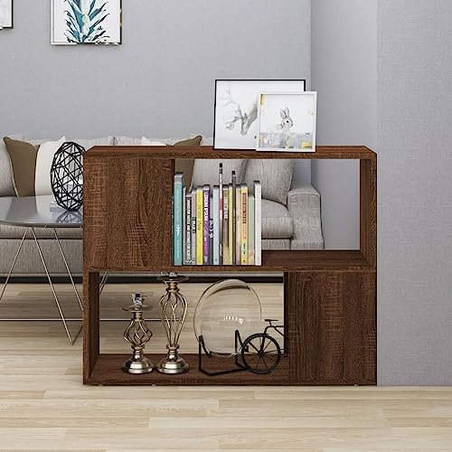 Libreria/Divisorio Rovere Marrone 80x24x63 cm, Entertainment Center, TV per Soggiorno, Tavolino Porta TV, Eleganza e Funzionalità per il tuo Spazio Multimediale