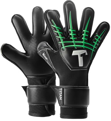 T1TAN Fluo Beast Junior 3.0 - Fussballhandschuhe für Kinder mit Flat Cut - ohne Fingerschutz - Für die Profis der Zukunft - Gr. 5