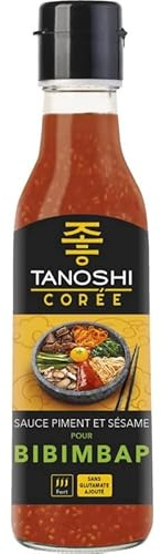 Découvrez la saveur authentique de la cuisine coréenne avec la Sauce Tanoshi Bibimbap 225ml - Épicerie Salée - Saveurs du Monde - Asie - Le Lot De 3