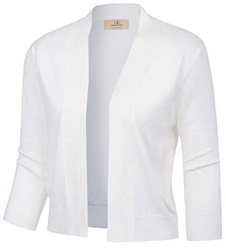 GRACE KARIN Cardigan da Donna Cardiagn per Estate Maniche a 3/4 Elegante per Feste Bolero