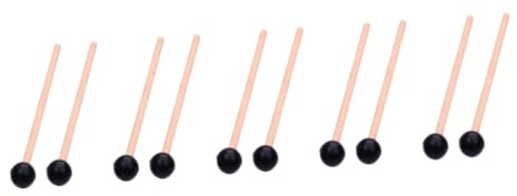 Parliky 10stücke Professionelle Zungentrommel-mallets Kopf Für Marimba Und Percussion Für Musiker Und Anfänger Langlebig Und Praktisch