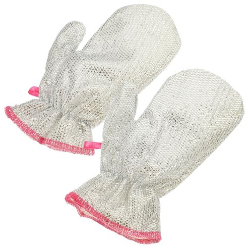 Cabilock 1paar Küchenhandschuhe Für Geschirrspülen Leichte Rutschfeste Reinigungshandschuhe Für Haushalt Für Sicheres Geschirrspülen Und Einfache Handhabung Zufälligen Farben