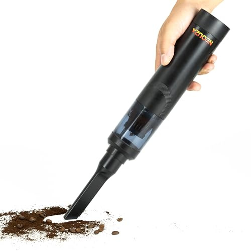 NEOUZA Handheld Vacuum Cleaner, Coffee Powder Dust Cleaner, Bar Counter Brush,Coffee Brush, High Suction Mini Home Appliances Cleaning Tools