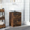 Homvdxl Under Basin Cabinet with 2 Flip Drawers, Under Sink Bathroom Cabinet for Washbasins without Pedestal, Small Floor Standing Storage Cupboard Unit, Oak+Rustic