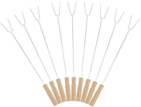 TOYANDONA 15pièces Fourchettes De Barbecue Acier Avec Poignée Outils De Grillade Pour Et Légumes