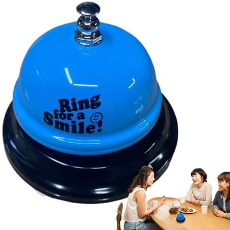 Appelez Bell pour Bureau - Counter Ring Bell, Service Summer | Cloche de table puissante pour salle de classe, restaurant, soirée de jeux, table à manger, cuisine et réception, cloche classique pour