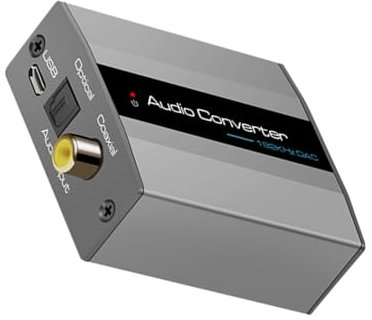 Dawutocap 192 kHz Digital to Analogue Audio Converter with Coaxial Inputs for HDTV and Auditory Devices