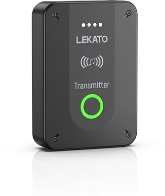 LEKATO MS-02 Wireless In-Ear Monitoring, A single transmitter transmits the audio signals from a mixer, computer, or smartphone Operates in mono and stereo mode (TX)