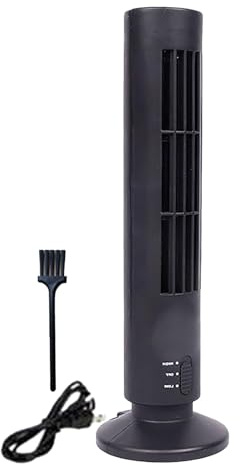 Générique Ventilateur de climatisation vertical, ventilateur sans pales sur pied -Ventilateur tour électrique debout sans lame,Ventilateur de sol silencieux avec port USB pour, dortoir, voyag