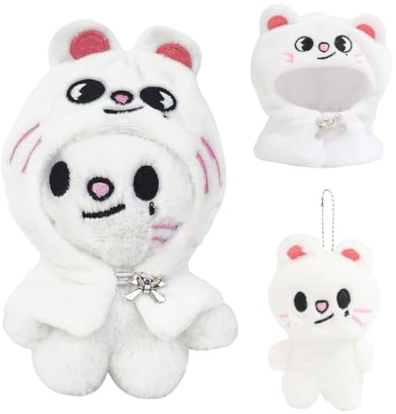 Str-ay Portachiavi in peluche, Portachiavi Str-ay, Sk-zoo Porta-chiavi in peluche, Stra-y Merch per Zaino Di Peluche, Stra-y Pelu-che Porta-chiavi, Adorabile Ciondolo Zaino