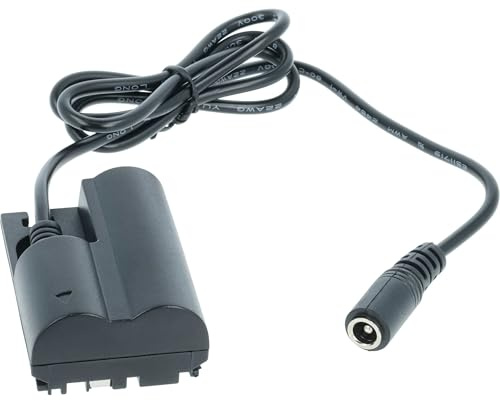 vhbw Koppling, DC-adapter kompatibel med Canon MV30i, MV30, MV300i, MV300, MV100Xi, FVM10, FVM1, FVM digitalkamera, DSLR, DSLR-kamera
