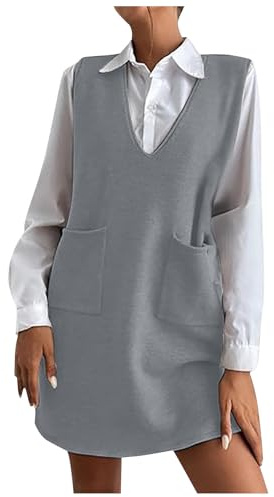 Weste Damen Strick Lang Herbst Strickpullunder Ärmellos Pullover Kurz Gilet Feinstrickpullover Westen Plüsch Große Größen Pullunder Kurzer Ärmellose Jacke